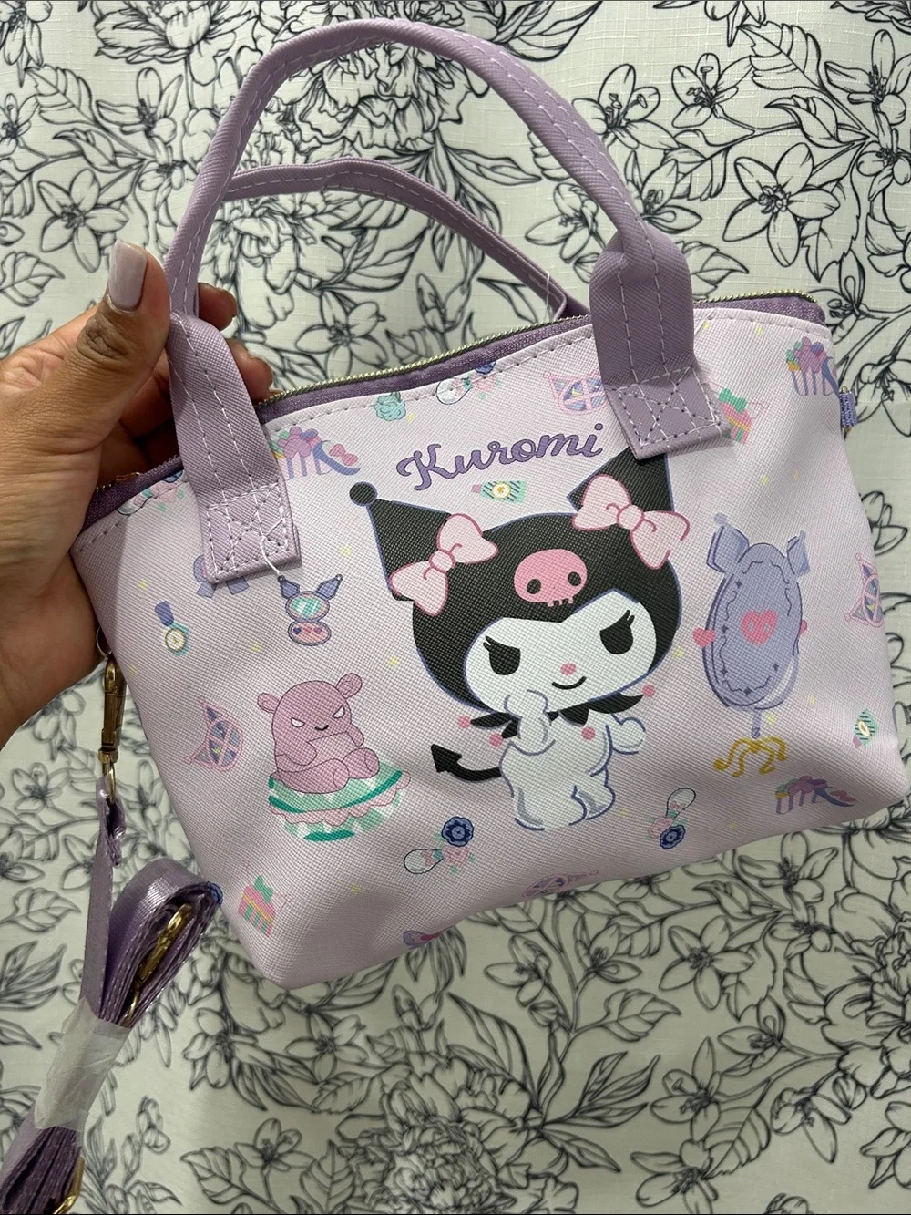 Sanrio Kuromi Lavender Pink Mini Tote Bag